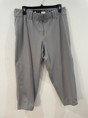 Adidas Women's Diamond Queen Elite Knicker Light Gray Softball Pants Sz L 