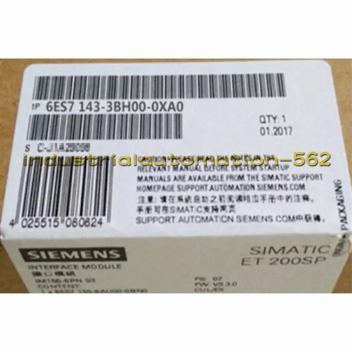 1PCS New Siemens 6ES7 143-3BH00-0XA0 6ES7143-3BH00-0XA0 In Box Expedited Ship