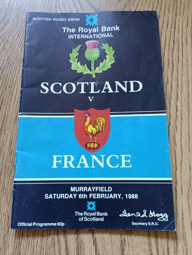 Scotland v France Rugby Programmes 1948 - 2012 - Picture 47 of 66