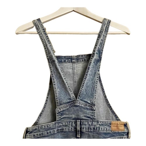 Abercrombie Kids Girls Denim Shortalls 15/16 Shorts Jeans Blue Stonewash Bib NWT - Picture 7 of 11
