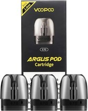 VooPoo Argus Pod System 2ml Replacement Pods Refillable 0.7 1.2 Ohm 3pcs/pack UK