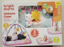 Briight Starts Unicorn Crew baby activity gym and play mat. New in Box