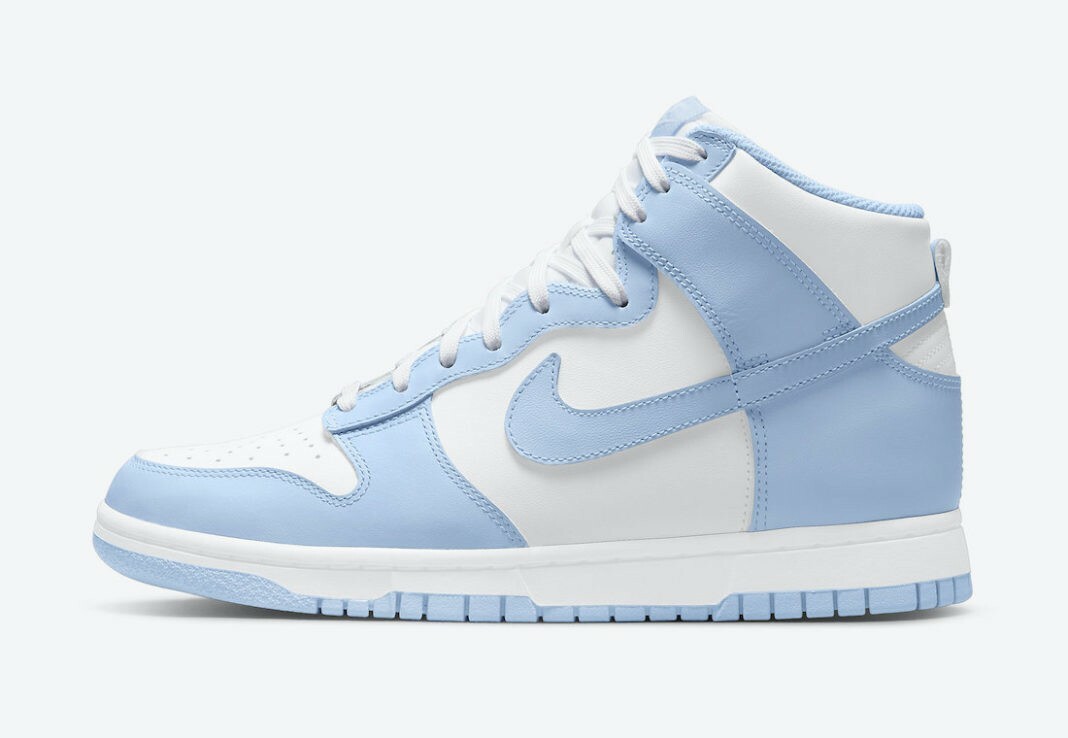 Women's Size 10 Nike Dunk High Casual Shoe White Aluminum