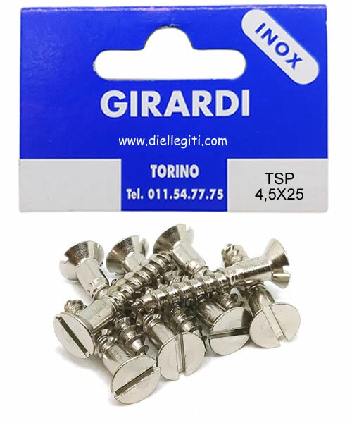 100pz Viti Per Legno Testa Svasata Piana - ? Mm.5x70 Ferro Ottonato Fe - Foto 11