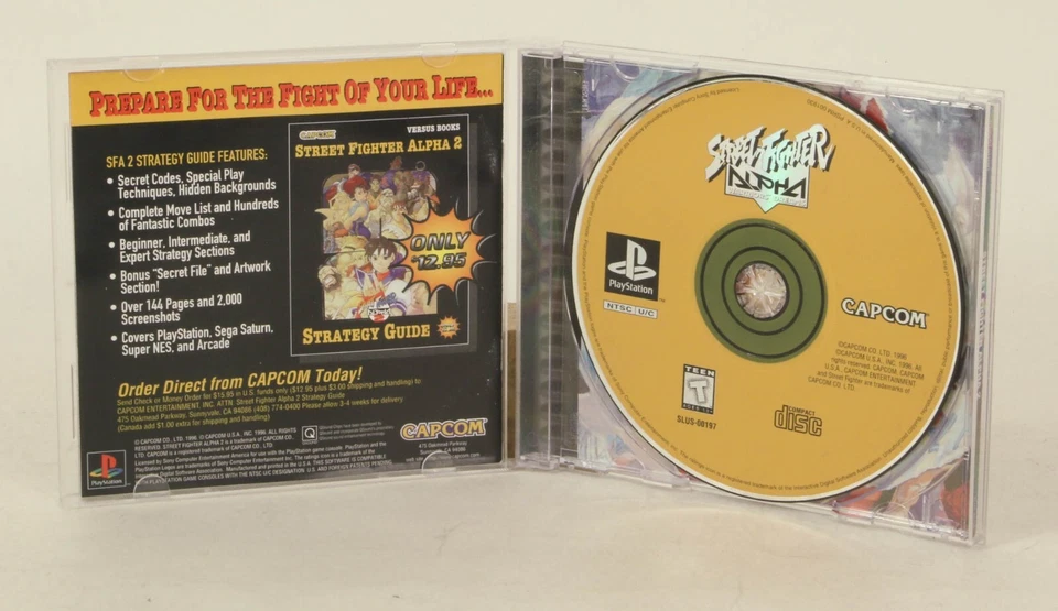Vintage PS1 PlayStation Capcom Street Fighter Alpha 2 1996 Tested - Image 3 of 4