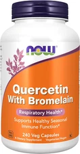 NOW Foods Quercetin with Bromelain, Respiratory and Immune Health, Veg Capsules