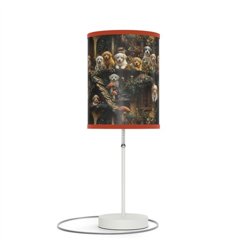 Whimsical Dog-Themed Table Lamp, Puppy Decor, Home Lighting, Pet Lover Gift, - Picture 4 of 33