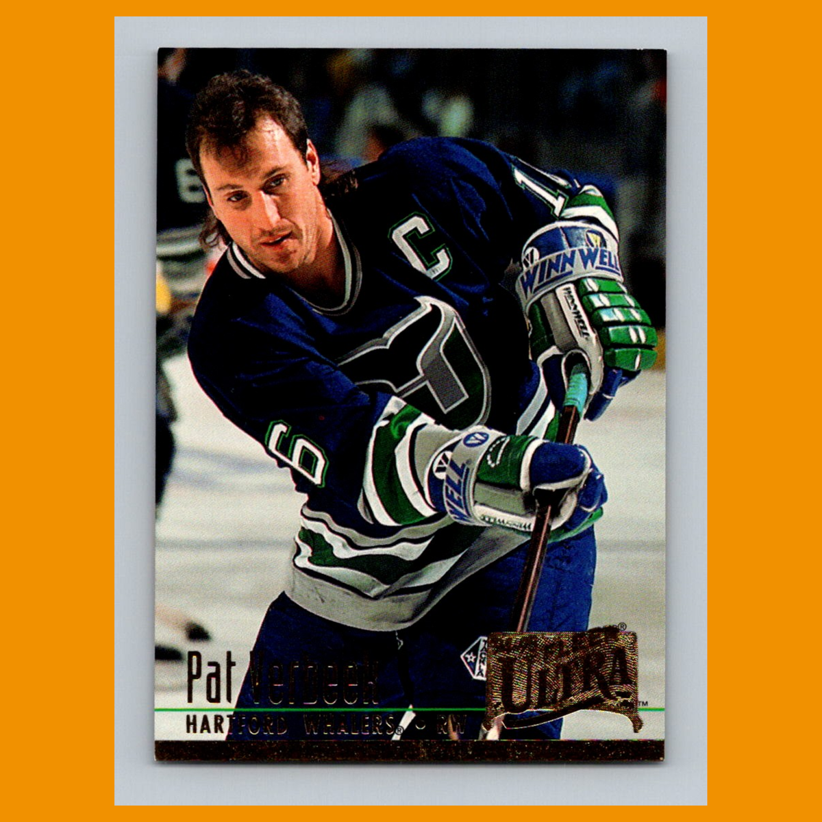 Pat Verbeek #95 1994 Fleer Ultra Hartford Whalers Hockey Card NHL