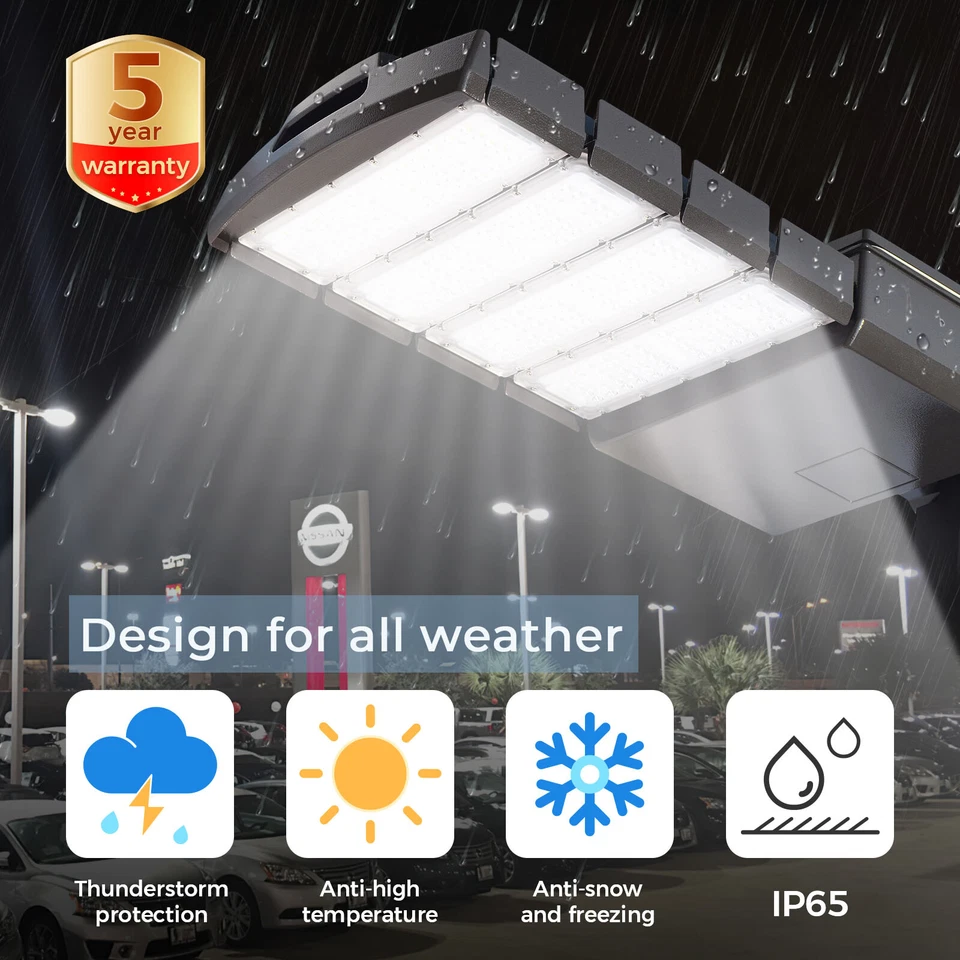 Lámpara de poste de estacionamiento LED 100W 200W 300W luz de área comercial para caja de zapatos Foto 4 de 4