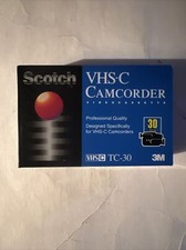 Scotch VHS-C Camcorder Videocassette TC-30 New, Sealed in Package