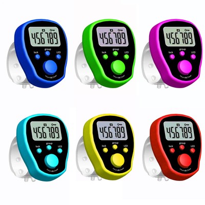 LED Digital Finger Clicker Tally Counter Electronic Tally Ring Counter zufällig