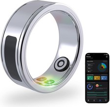Smart Ring, Health Fitness Tracker, Gesture, Emergency Alarm, Touch Senser, IP68