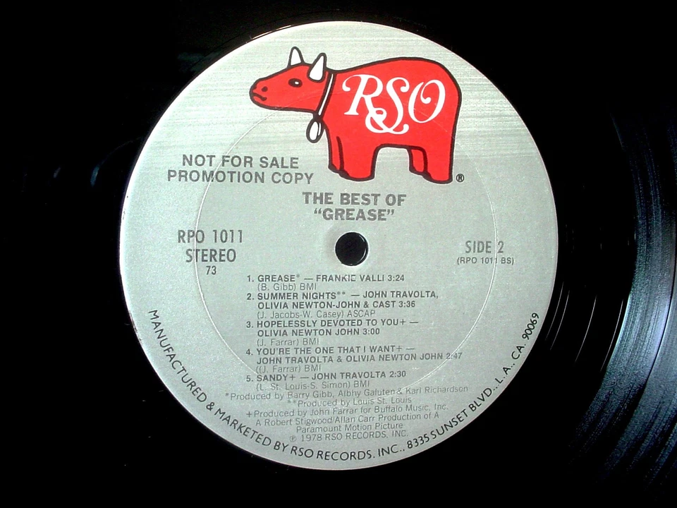 THE BEST OF SATURDAY NIGHT FEVER & GREASE PROMO LP 1978 (RSO RPO 1011) Bee Gees - Image 4 of 4