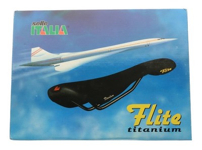 Selle Italia Flite Saddle Titanium Rails Yellow Made With Kevlar