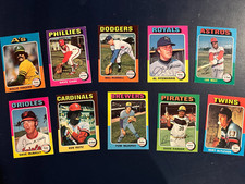1975 TOPPS PARTIAL SET NEAR COMPLETE SET (638/660), VGEX TO EXMT, PLEASE READ