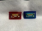Pokemon Ruby And Sapphire (Nintendo Game Boy Advance) Authentic with New Battery