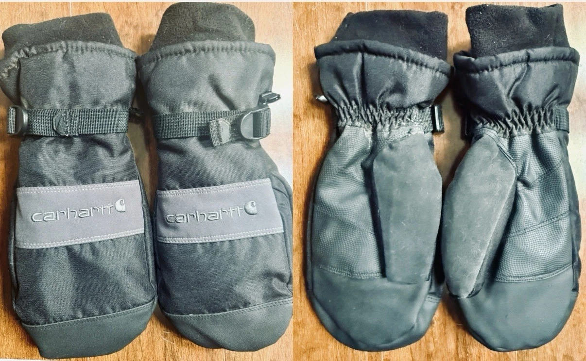 CARHARTT Waterproof Insulated Mittens Gloves Mittens Gray Black Straps A616 Med
Opens in a new windo