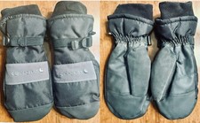 CARHARTT Waterproof Insulated Mittens Gloves Mittens Gray Black Straps A616 Med