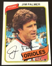 699)  1980 TOPPS #590 JIM PALMER GOOD HALL OF FAME - FREE SHIP READ!