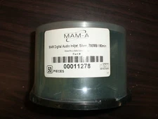50-Pak MAM-A (Mitsui) DIGITAL-AUDIO Silver Inkjet Printable CD-R's, #11278