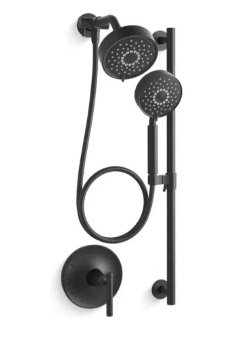 Kohler K-22181-BL Purist Shower Head Valve Hand System including Rough-in Valve
