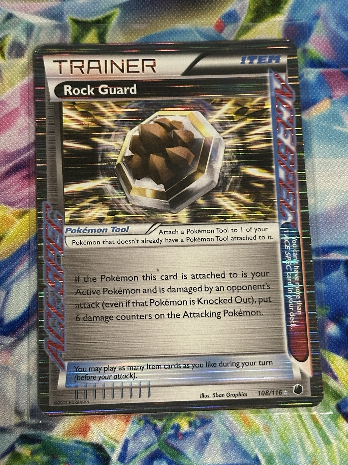 Rock Guard - 108/116 - Pokemon Plasma Freeze Black & White Ultra Rare Card MP