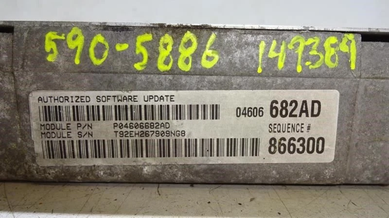 Engine ECM 2.7L Federal Emissions ID: 4606682AD Fits 2000 Dodge Intrepid 561321 - Image 4 of 4