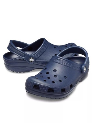 Unisex Crocs Classic Navy Roomy Fit Clog Sandale Navy UK Herren 8 Damen 9