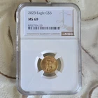 U.S. Mint 2023 $5 American Gold Eagle 1/10 oz NGC MS69 Cert 8702753-220