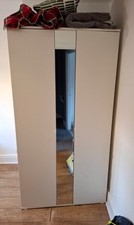 IKEA VIHALS White Wardrobe with 2 Doors 105x57x200 Cm Good Condition