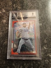 2015 Bowman Clayton Kershaw Red Ice # 4/5 SSP Beckett 9 Los Angeles Dodgers