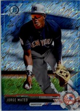 2017 Bowman Chrome Mini Prospects Blue Shimmer Refractors BCP175 Jorge Mateo/150