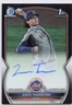 Zach Thornton 2023 Bowman Draft #CDA-ZT Chrome Black Refractor #/75 Auto