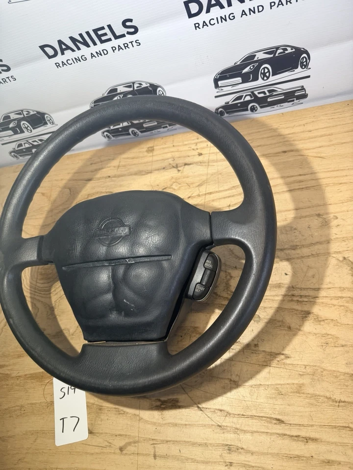 Volante 95-98 Nissan 240sx S14 OEM com controle de cruzeiro COMPLETO - Imagem 4 de 4