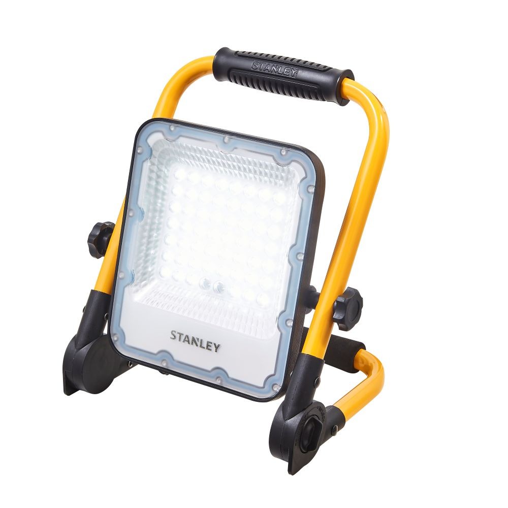 Stanley Rechargeable 20W Work Light Yellow Black Foldable Outdoor Integrated LED