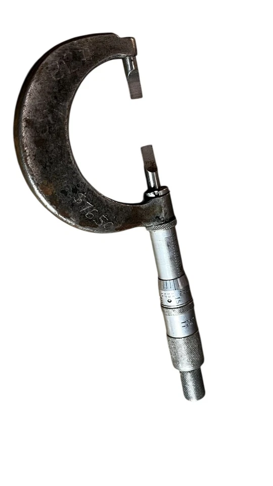 Vintage Scherr-Tumico Blade Micrometer Made in the U.S.A. *RUSTY - Image 2 of 3