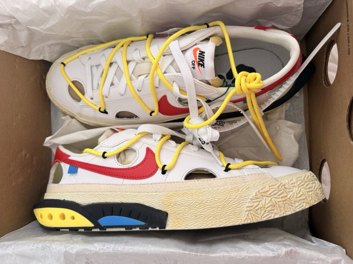 Nike Off-White x Blazer Low White University Red for Sale