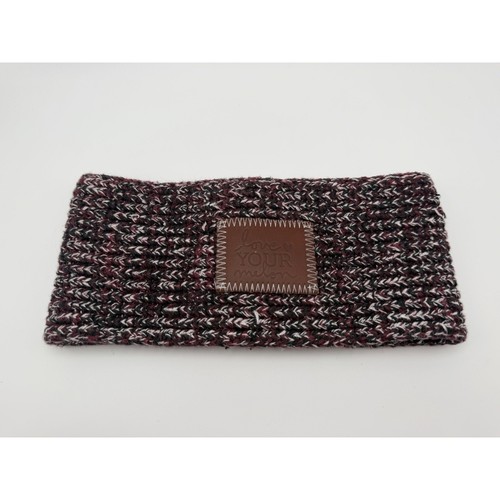 Love Your Melon Maroon Speckled Headband Cotton Blend Knit Ear Warmer One Size
