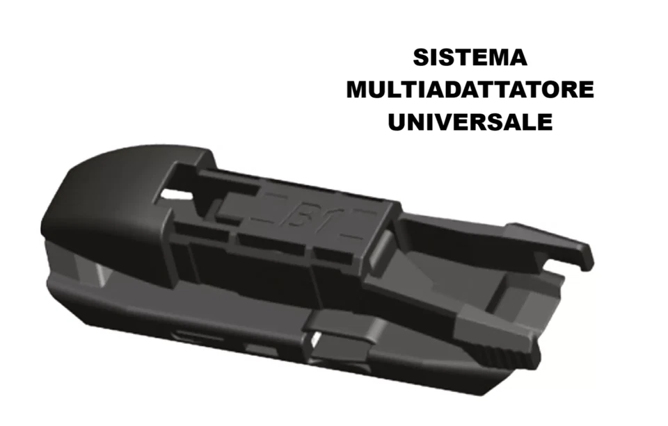 KIT 2 SPAZZOLE TERGICRISTALLO ANTERIORI FIAT GRANDE PUNTO EVO FLAT 650 + 380 mm - Immagine 3 di 4