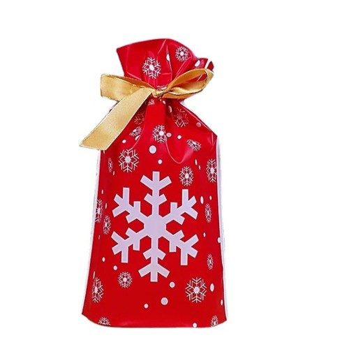 Bolsas de caramelos de Navidad para almacenamiento de galletas de aperitivos Papá Noel alce embalaje de plástico para hornear - Imagen 6 de 15