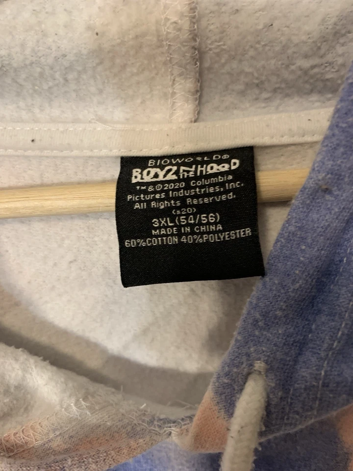 Boyz in the Hood Para Hombres Talla 3XL 54/56 Sudadera con Capucha Algodón Cubo de Hielo Pullover Foto 2 de 4