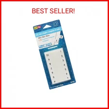 Redi-Tag Numbered Tabs, 1-10 Pre-Printed Divider Tabs, Permanent Adhesive Index