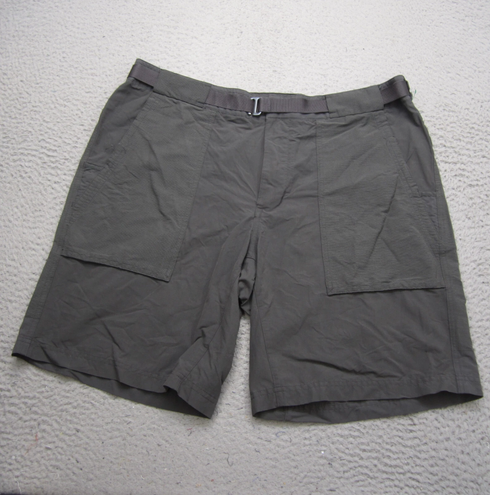 Rei Co-op Shorts Mens 40 Green Cargo Hiking Cargo Belted Stretch