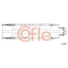 1x ORIGINAL® Cofle Seilzug, Feststellbremse für Opel ZAFIRA / ZAFIRA FAMILY B