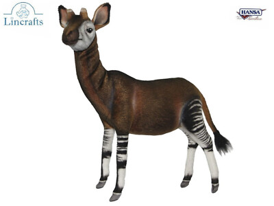 Okapi  Plush Soft Toy by Hansa 8096 -Brand New- Lincrafts UK Est 1993