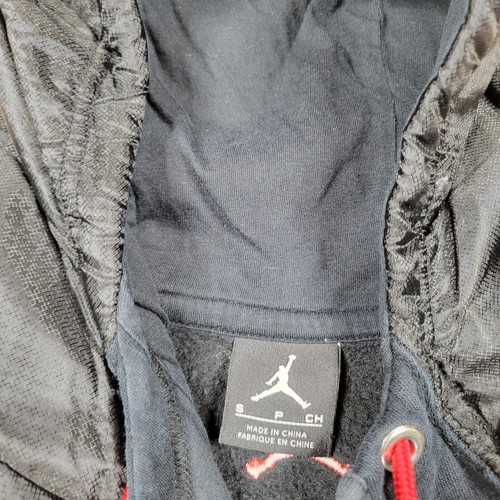 Nike Air Jordan Hoodie Boys Small Black Red Jumpman Sweatshirt Sweater Kid READ* - Picture 8 of 12
