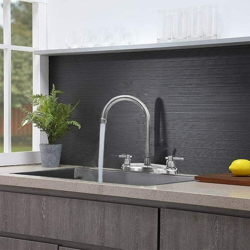 Hot Cold Bar Basin Sink Faucet Double Handle Tap Outdoor For RV Kitchen Bathroom - Picture 4 of 24