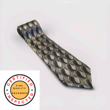 J. Ferrari 100 Soft Silk Tie Black/Gray Classic 3.75x59"
