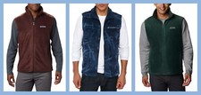 Columbia Steens Mountain Fleece Vest Men's Size Small 60 NWT