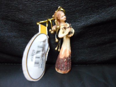 Giftcraft ''Angel Playing Small Harp Instrument'' Ornament NEW  